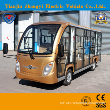 New Designed 14 Seats Enclosed Electric Sightseeing Car for Resort with SGS and Ce Certification
